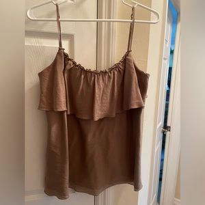Gap casual brown sun top with spaghetti straps